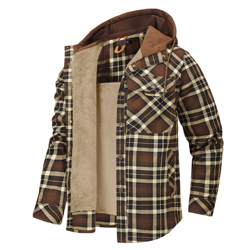 Men‘s Warm Pocket Casual Hoodie Jacket Outwear